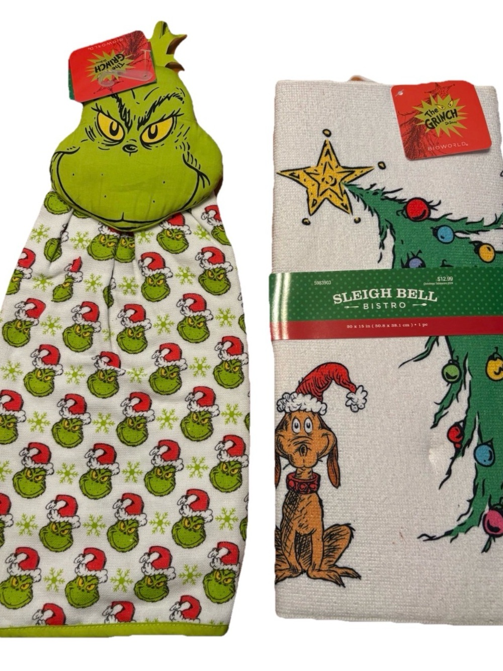 The Grinch Kitchen Towel & Dish Drying Mat